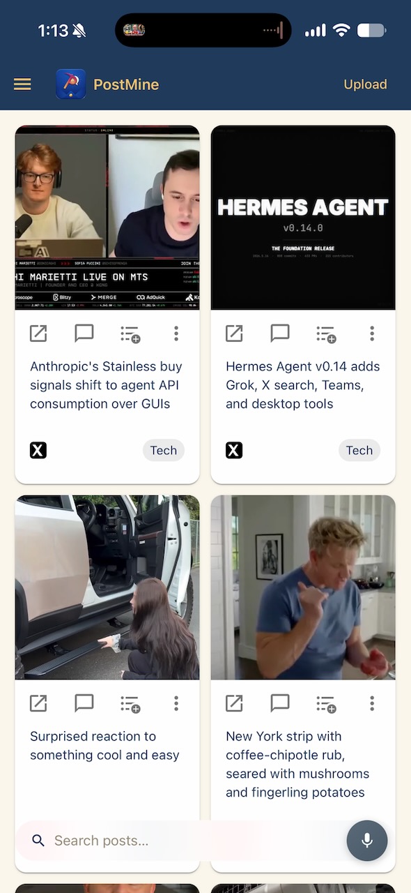 PostMine feed